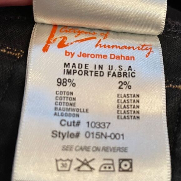 Citizens of Humanity Bootcut Maternity Jeans Belly Band Size 28 x 30 - Picture 9 of 12